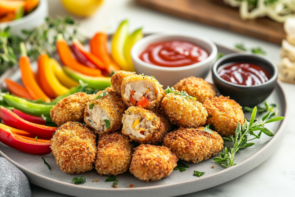 Serving egg rolls creatively