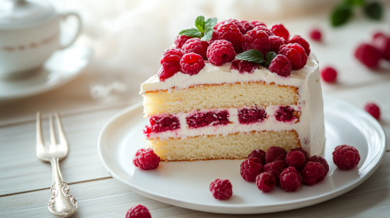 Layered Angel Food Cake