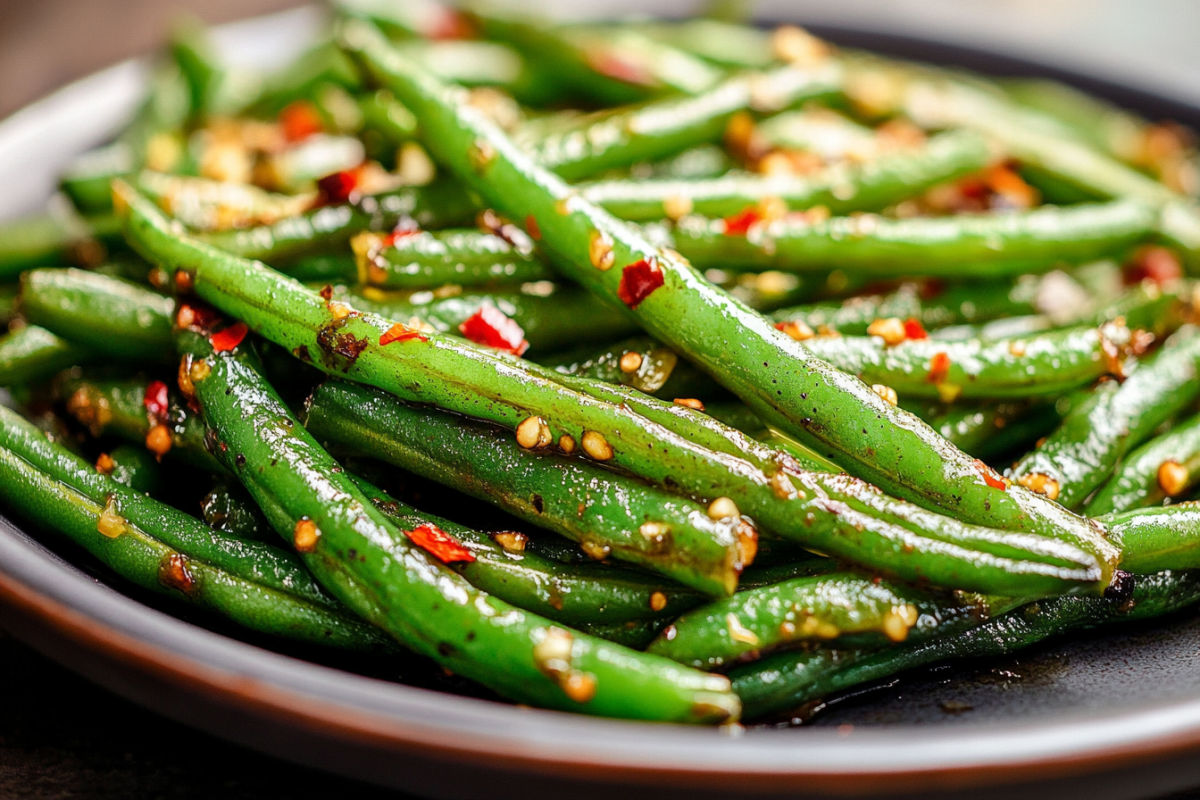 air fryer green beans crispy