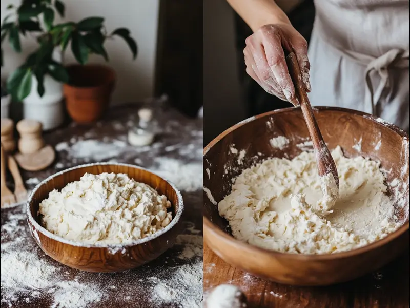 Adding cream cheese filling to cookie dough

