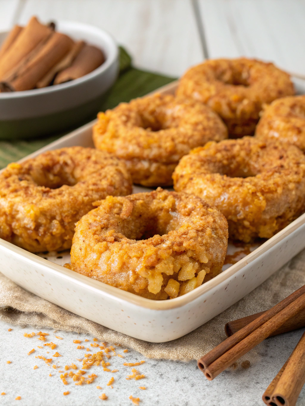 HmoyBhtSoYGg2UMBrobid image - Easy Pumpkin Rice Krispie Donuts – A Fun No-Bake Fall Treat
