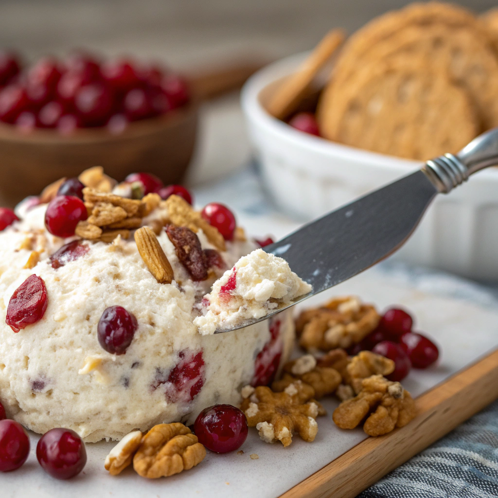 The Festive Favorite: Cranberry Walnut Cream Cheese Ball Dip 2 Preparation steps