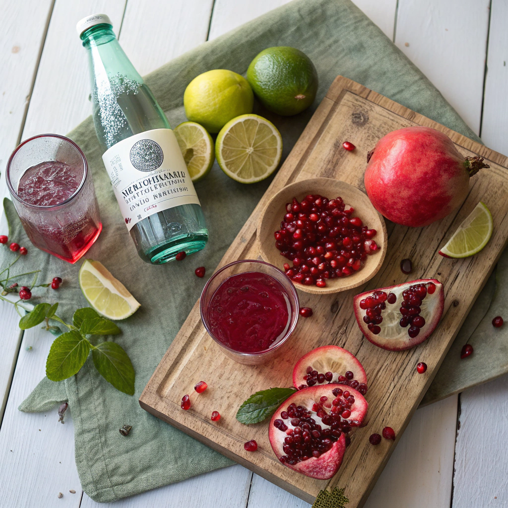 Sparkling Ruby Delight: Crafting the Perfect Pomegranate Spritzer 3 Final dish