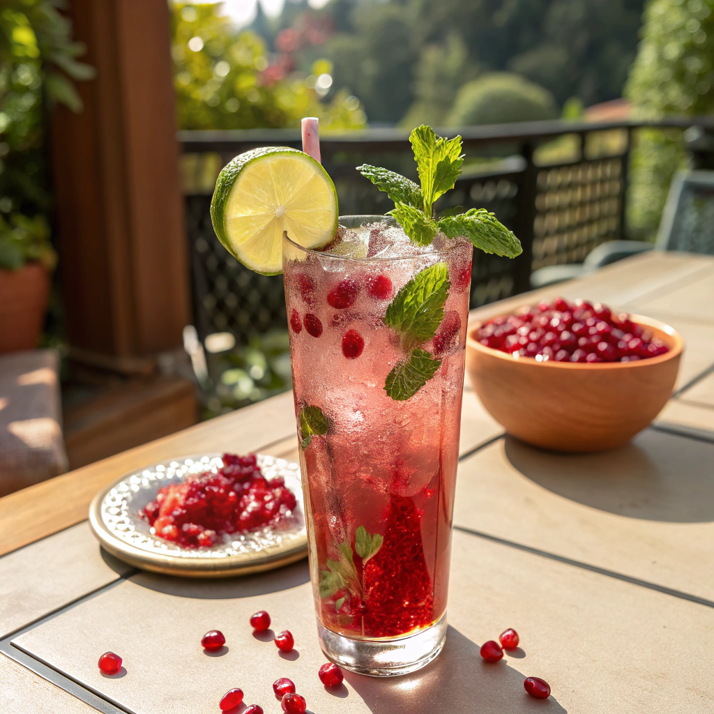 Sparkling Ruby Delight: Crafting the Perfect Pomegranate Spritzer 1 Ingredients